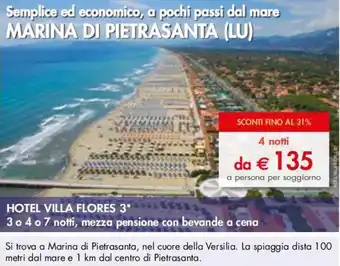 Esselunga HOTEL VILLA FLORES 3* offerta