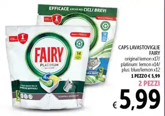 Spazio Conad CAPS LAVASTOVIGLIE FAIRY 2 pezzi offerta