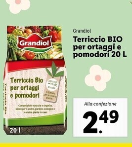 Lidl Grandiol - terriccio bio per ortaggi e pomodori offerta