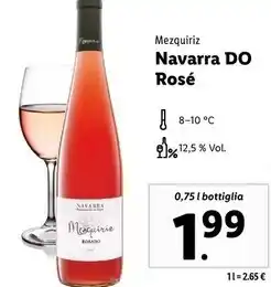 Lidl Mezquiriz - navarra do rosé offerta