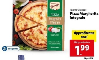 Lidl Taverna giuseppe pizza margherita integrale offerta