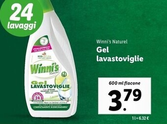 Lidl Winni's gel lavastoviglie offerta