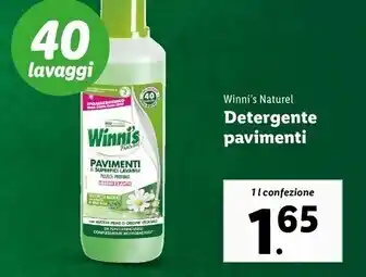 Lidl Winni's naturel detergente pavimenti offerta