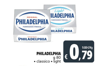 Deco Supermercati PHILADELPHIA g 80 • classico • light offerta