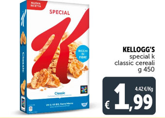 Deco Supermercati KELLOGG'S special k classic cereali g 450 offerta