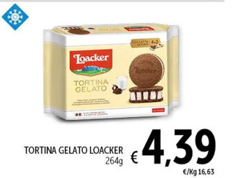 Spazio Conad TORTINA GELATO LOACKER 264 g offerta