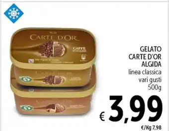 Spazio Conad GELATO CARTE D'OR ALGIDA 500 g offerta