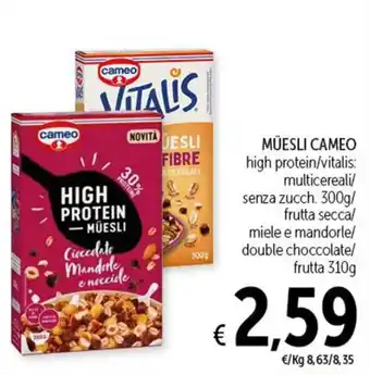 Spazio Conad MÜESLI CAMEO high protein 300 g offerta