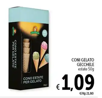 Spazio Conad CONI GELATO GECCHELE estate 50g offerta