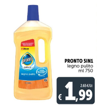 Deco Supermercati PRONTO 5IN1 legno pulito ml 750 offerta