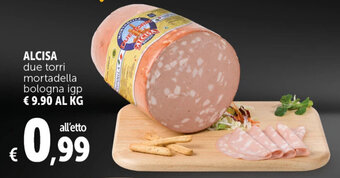 Deco Supermercati ALCISA due torri mortadella bologna igp offerta