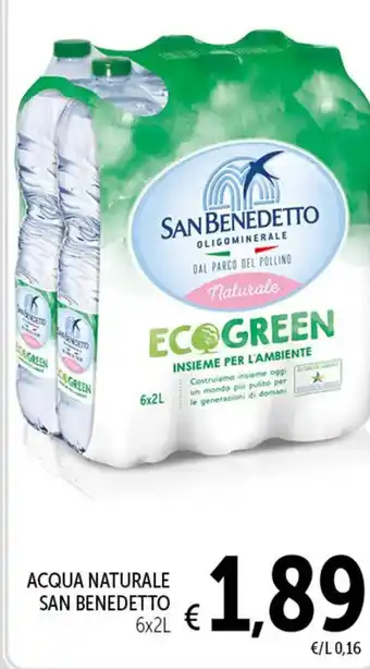 Spazio Conad ACQUA NATURALE SAN BENEDETTO 6x2L offerta