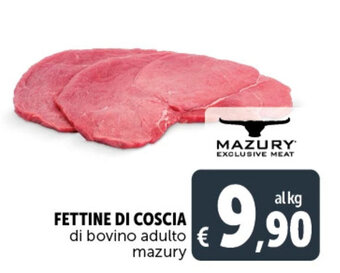 Deco Supermercati FETTINE DI COSCIA di bovino adulto mazury offerta