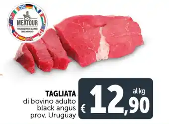 Deco Supermercati TAGLIATA di bovino adulto black angus prov. Uruguay offerta