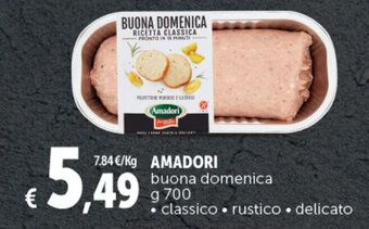 Deco Supermercati AMADORI buona domenica g 700 offerta
