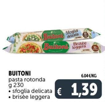 Deco Supermercati BUITONI pasta rotonda g 230 offerta
