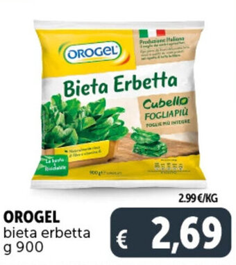Deco Supermercati OROGEL bieta erbetta g 900 offerta