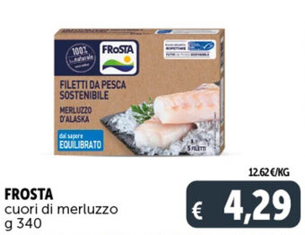 Deco Supermercati FROSTA cuori di merluzzo g 340 offerta
