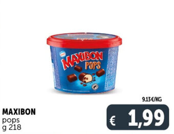Deco Supermercati MAXIBON pops g 218 offerta