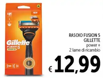 Spazio Conad RASOIO FUSION 5 GILLETTE 2 lame di ricambio offerta