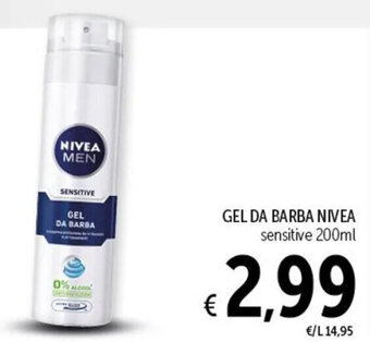 Spazio Conad GEL DA BARBA NIVEA sensitive 200ml offerta