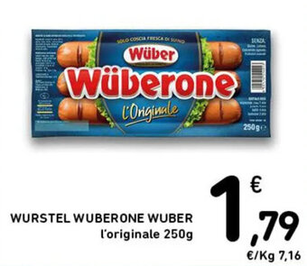 WURSTEL WUBERONE WUBER l'originale 250g