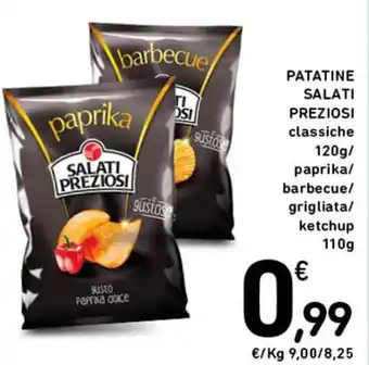 Spazio Conad PATATINE SALATI PREZIOSI ketchup 110g offerta