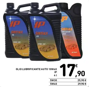 Spazio Conad OLIO LUBRIFICANTE AUTO 10W40 4L offerta