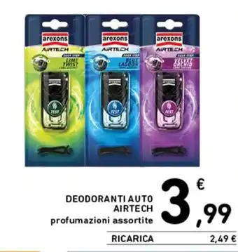 Spazio Conad DEODORANTI AUTO AIRTECH offerta