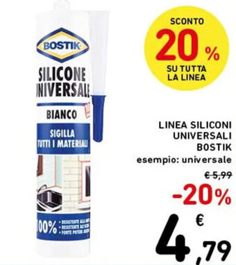 Spazio Conad LINEA SILICONI UNIVERSALI BOSTIK offerta