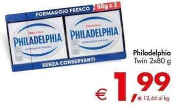 Deco Supermercati Philadelphia Twin 2x80 g offerta