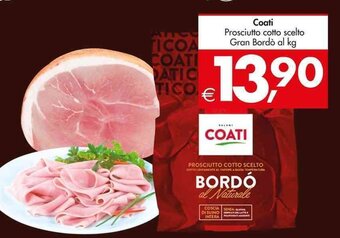 Deco Supermercati Coati Prosciutto cotto scelto Gran Bordò offerta