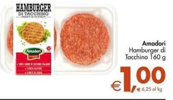 Deco Supermercati Amadori Hamburger di Tacchino 160 g offerta