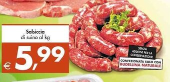 Deco Supermercati Salsiccia di suino al kg offerta