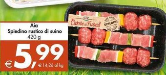 Deco Supermercati Aia Spiedino rustico di suino 420 g offerta