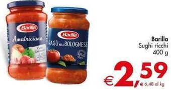 Deco Supermercati Barilla Sughi ricchi 400 g offerta