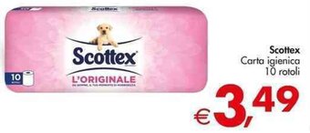 Deco Supermercati Scottex Carta igienica 10 rotoli offerta