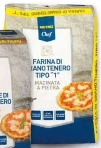 FARINA DI GRANO TENERO TIPO "1" MACINATA A PIETRA METRO CHEF sacco 5 kg
