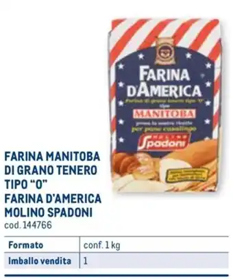 FARINA D'AMERICA MOLINO SPADONI conf. 1 kg