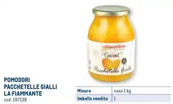 POMODORI PACCHETELLE GIALLI LA FIAMMANTE vaso 1 kg
