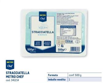 Metro STRACCIATELLA METRO CHEF conf. 500 g offerta