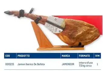Metro Jamon Iberico De Bellota intero sfuso 7,5 kg circa offerta