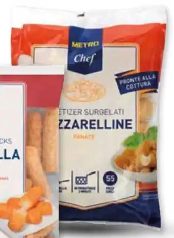 Metro MOZZARELLINE PANATE SURGELATE METRO CHEF cod. 254906 conf. 1 kg (55 pezzi) offerta