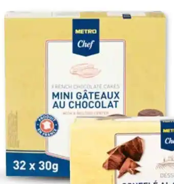 Metro MINI SOUFFLE AL CIOCCOLATO SURGELATO METRO CHEF conf. 30 g offerta