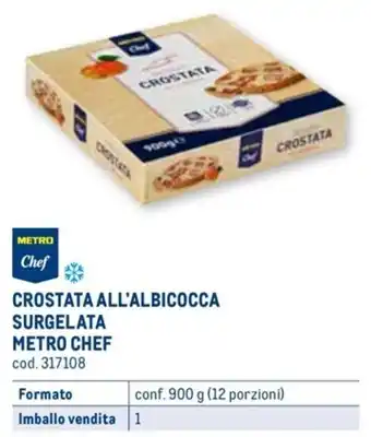 CROSTATA ALL'ALBICOCCA METRO CHEF conf. 900 g (12 porzioni)