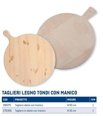 Metro Tagliere Abete Con Manico Ø 50 cm offerta