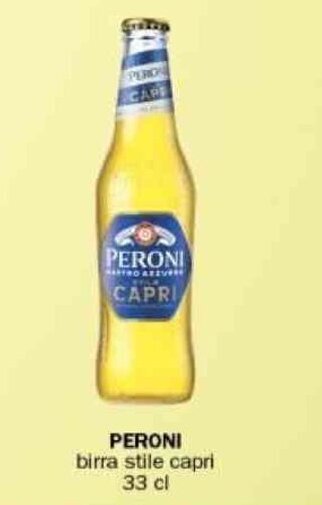 Crai PERONI birra stile capri 33 cl offerta