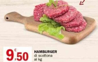 Crai HAMBURGER di scottona al kg offerta