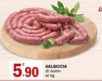 Crai SALSICCIA di suino al kg offerta