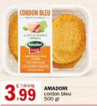 Crai AMADORI cordon bleu 500 gr offerta